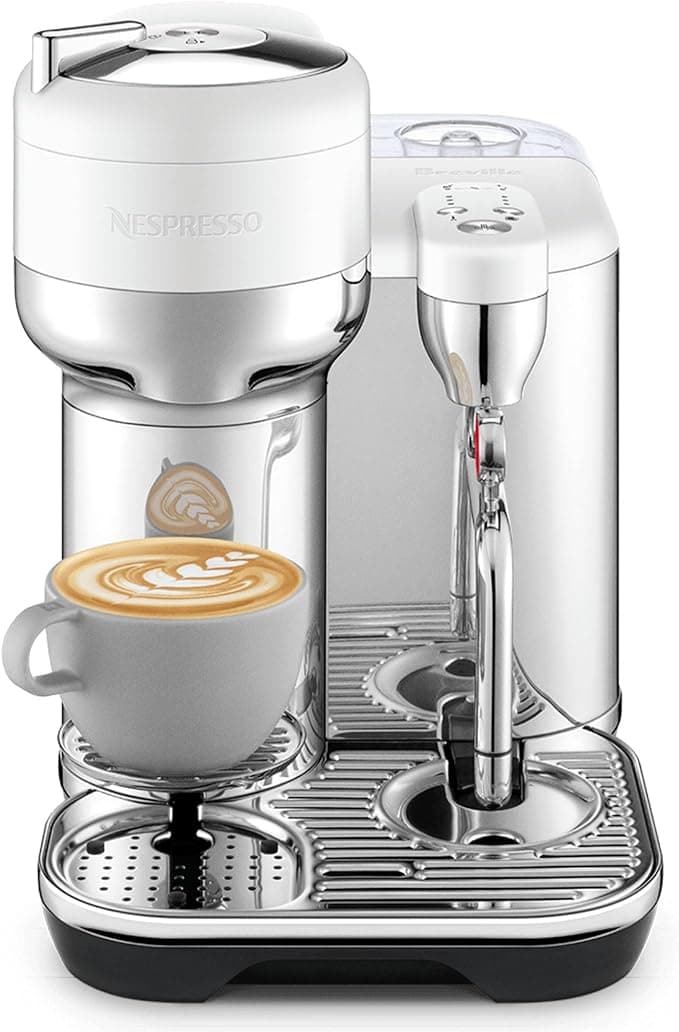 Nespresso - Vertuo Creatista Capsule Coffee Machine with Milk Frother Wand for Cappuccino, Flat White and Espresso by Sage, Sea Salt
