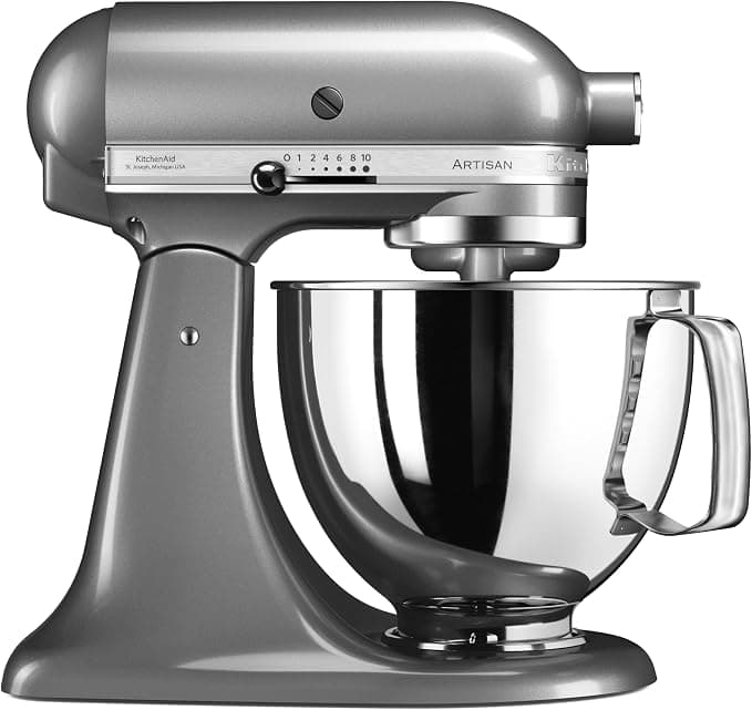 KitchenAid Artisan Stand Mixer (Contour Silver, Stainless Steel, 50/60Hz) 5KSM125BCU