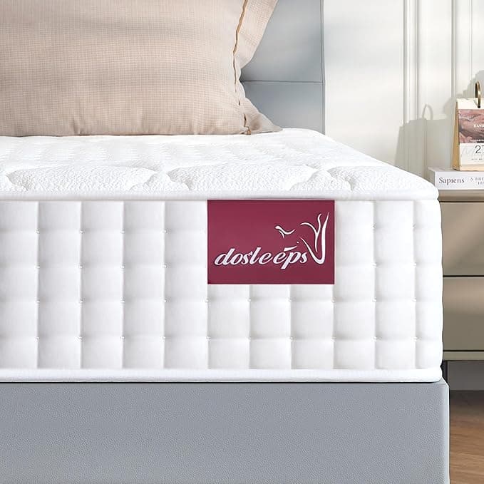 dosleeps Small Double Mattress 4FT | 10" Memory Foam & Pocket Sprung | 9-Zone Orthopedic Support, Breathable Cover, Motion Isolation,Medium Firm,Edge Support 120x190x25cm